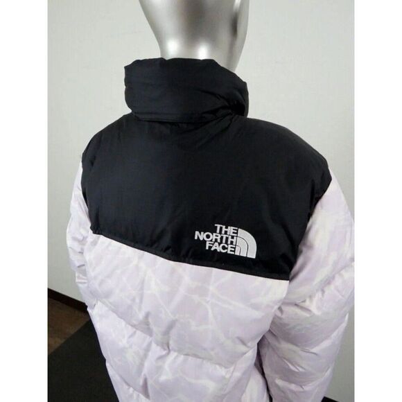 The North Face Women Sz XL 1996 Retro Nuptse 700-Down Hooded Jacket Lavender $33 - Picture 3 of 15